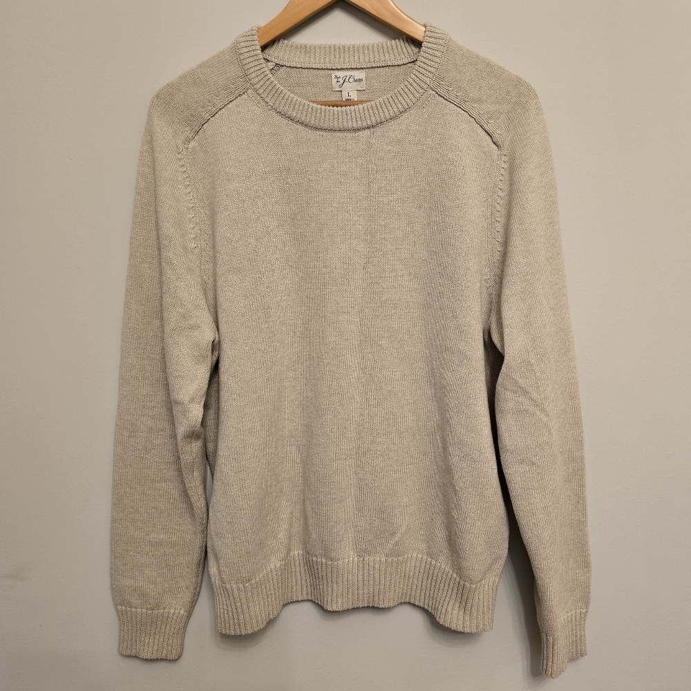 NEW - JCrew Men's size Large Herritage Cotton Crewneck Sweater